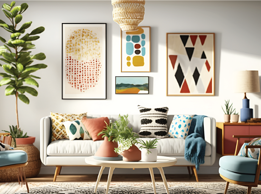Collected and eclectic boho wall decor