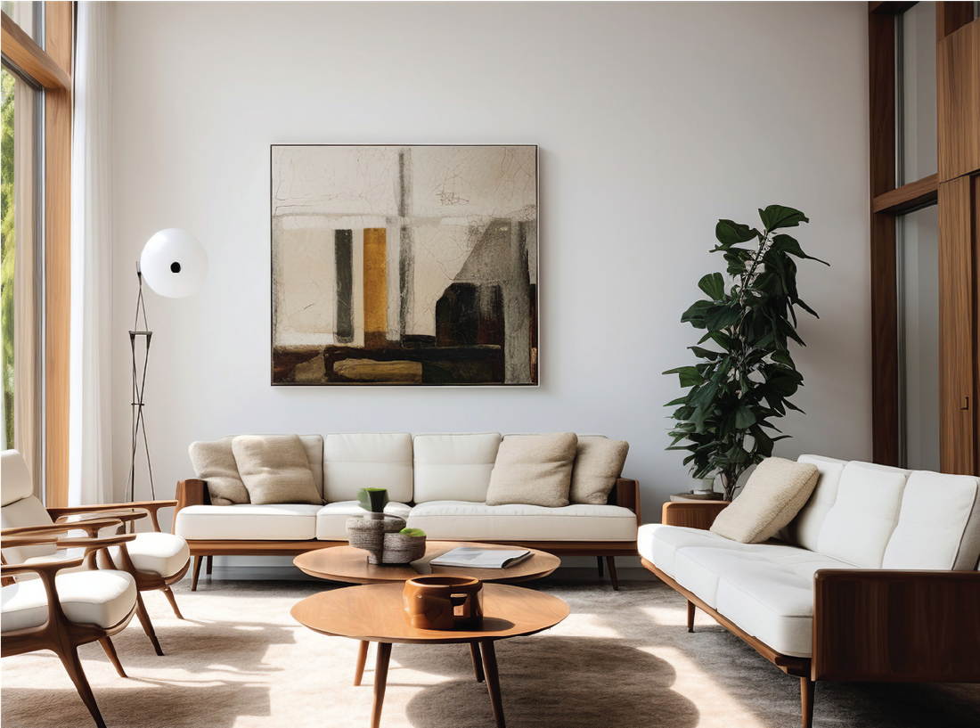 Vintage and graphic mid-century wall art
