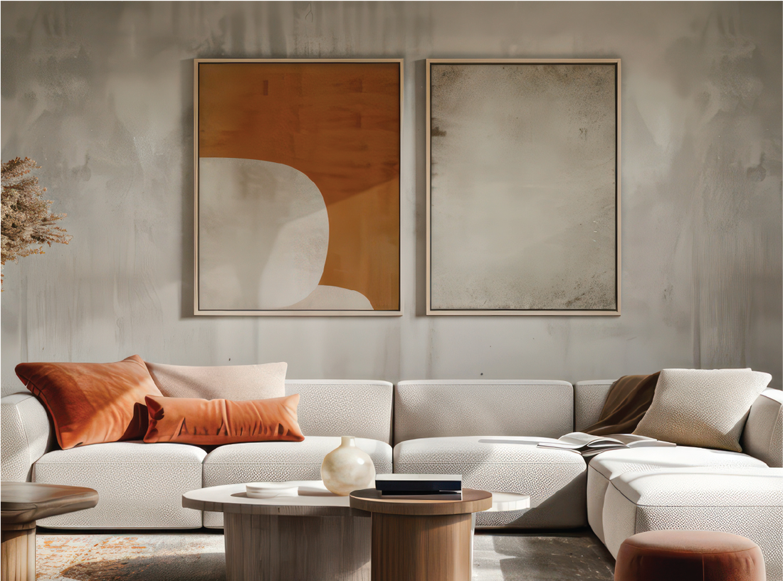 Quiet and organic Scandinavian wall decor