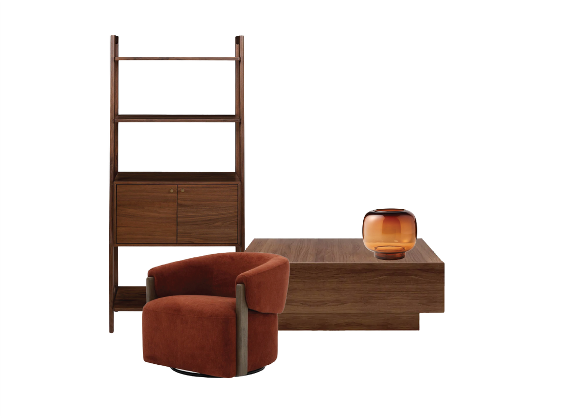 Retro and iconic mid-century styling accents